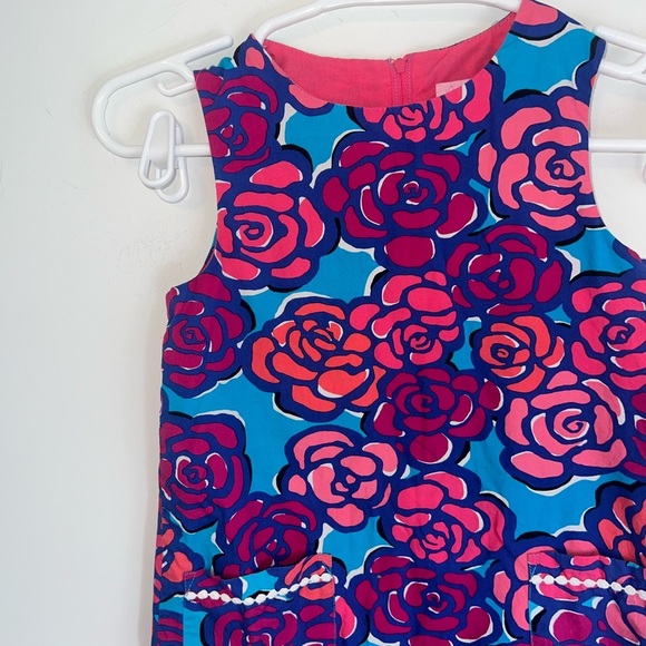 Lily Pulitzer Floral Kids Dress - Pink and Blue size 7 years - Picture 5 of 11